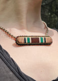 Antique 8K, Bohemian Garnet & Agate Bar Pin/Brooch