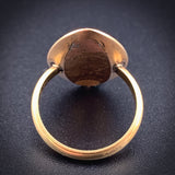 Antique Georgian 14K, 12K & Hand Painted Mourning Conversion Ring