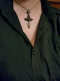 Antique Silver Cross Pendant & Chain