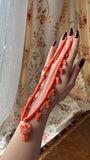 Antique 15K & Carved Coral Goddess Flora Necklace