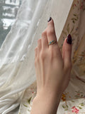 Antique English 9K, Turquoise & Seed Pearl Ring