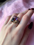 Estate 14K, Silver & Ametrine Ring