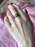 Antique 10K & Diamond Ring
