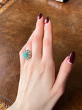 Antique 10K & Persian Turquoise Ring