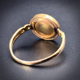 SOLD Antique 15K, 14K & Hand Painted Enamel Cherub Conversion Ring