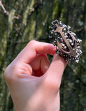 Antique 18K, Silver & Seed Pearl Anchor Belt Clip/Pendant