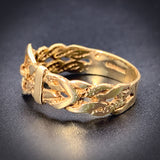 Estate 9K Gold Buckle Ring