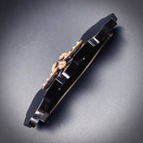 Antique Onyx & Seed Pearl Brooch