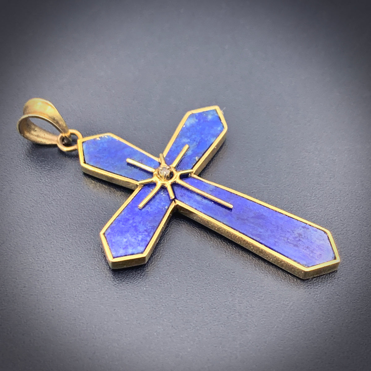 Lapis on sale cross pendant