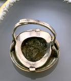 Antique 14K & Silver Alexander The Great Ancient Coin Ring