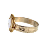 Antique 18K & Carved Shell Julius Caesar Cameo Conversion Ring