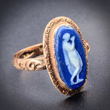 Antique 9K Wedgwood Cameo Ring