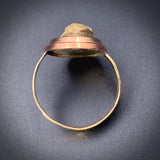 Antique 14K & Gold Filled Lava Cameo Conversion Ring