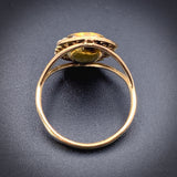 SOLD Antique 14K, Citrine & Seed Pearl Conversion Ring