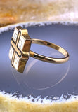 Antique 14K & Enamel Greek Revival Conversion Ring