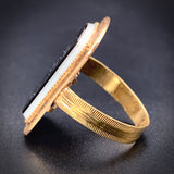 Antique 14K & Agate Intaglio Monogram Conversion Ring