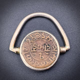SOLD Antique Silver & Ancient Coin Flip Ring