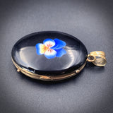 Antique 14K & Enamel Mourning Locket