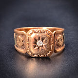 Antique 10K & Diamond Ring