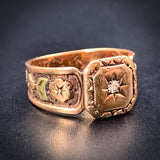 Antique 10K & Diamond Ring