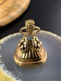 Antique 16K & Citrine Watch Fob
