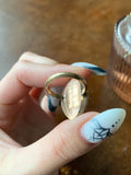 Antique Georgian 14K, 12K & Hand Painted Mourning Conversion Ring