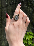 Antique 14K & Silver Alexander The Great Ancient Coin Ring