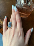 Antique 14K & Agate Intaglio Monogram Conversion Ring