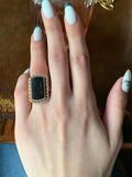 Antique 14K & Agate Intaglio Monogram Conversion Ring