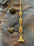 Antique 14K Fancy Link Fob Chain