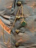 English Antique 9K, Bloodstone & Carnelian Spinner Watch Fob