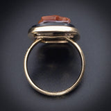Antique 14K & Hardstone Cameo Conversion Ring