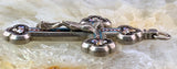 Antique Silver & Micro Mosaic Crucifix Pendant