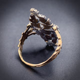 Antique 14K, 13K, Silver & Diamond Conversion Ring