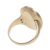 SOLD Antique 14K & Miniature Cupid & Psyche Painting Ring