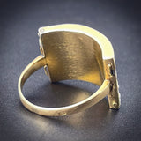 SOLD Antique French 18K & Seed Pearl Ring