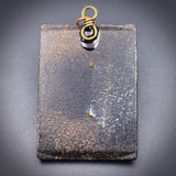 Antique Egyptian Revival Gutta Percha Pendant