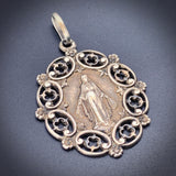 Antique Silver & Vermeil Religious Medal