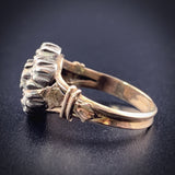 Antique 14K, Silver & Diamond Ring