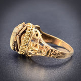 SOLD 14K & Ancient Carved Scarab Conversion Ring on Replica Shank