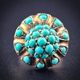 Antique 10K & Persian Turquoise Ring