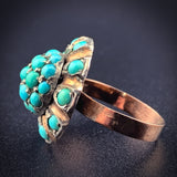 Antique 10K & Persian Turquoise Ring