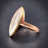 Sold--Antique 10K & Hand Painted Mourning Ring