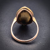 Sold--Antique 10K & Hand Painted Mourning Ring