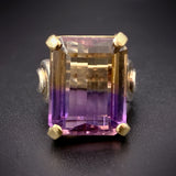 Estate 14K, Silver & Ametrine Ring
