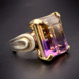 Estate 14K, Silver & Ametrine Ring