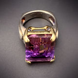 Estate 14K, Silver & Ametrine Ring