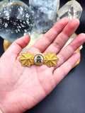 Antique Egyptian Revival 14K & Micromosaic Scarab Brooch