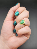 Antique 14K & Jade Conversion Ring