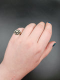 Antique 14K, Silver & Diamond Conversion Ring